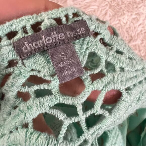 🌸🌸Charlotte Russe size small mint green sleeveless top - Picture 6 of 7